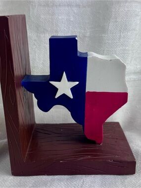 VTG Texas Lone Star State 3-D Book End Melannco The Keeper Of Memories